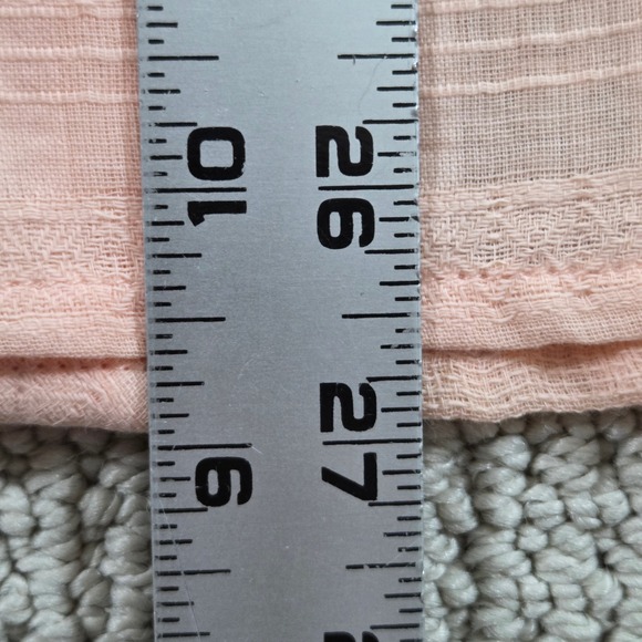 NWT Bit & Bridle Womens Small Peach Orange Sleeveless Button Up Shirt - Picture 6 of 6